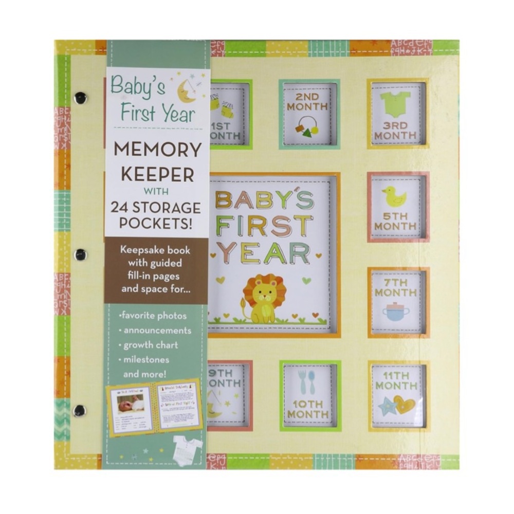 Baby's First Year Memory Keeper with 24 Storage Pockets